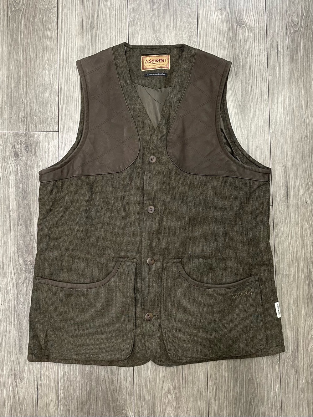 Schoffel Ptarmigan British Tweed Waistcoat II Size 48